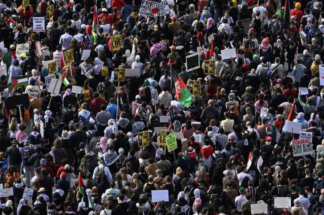 Washington'da Filistin'e Destek Gösterisi