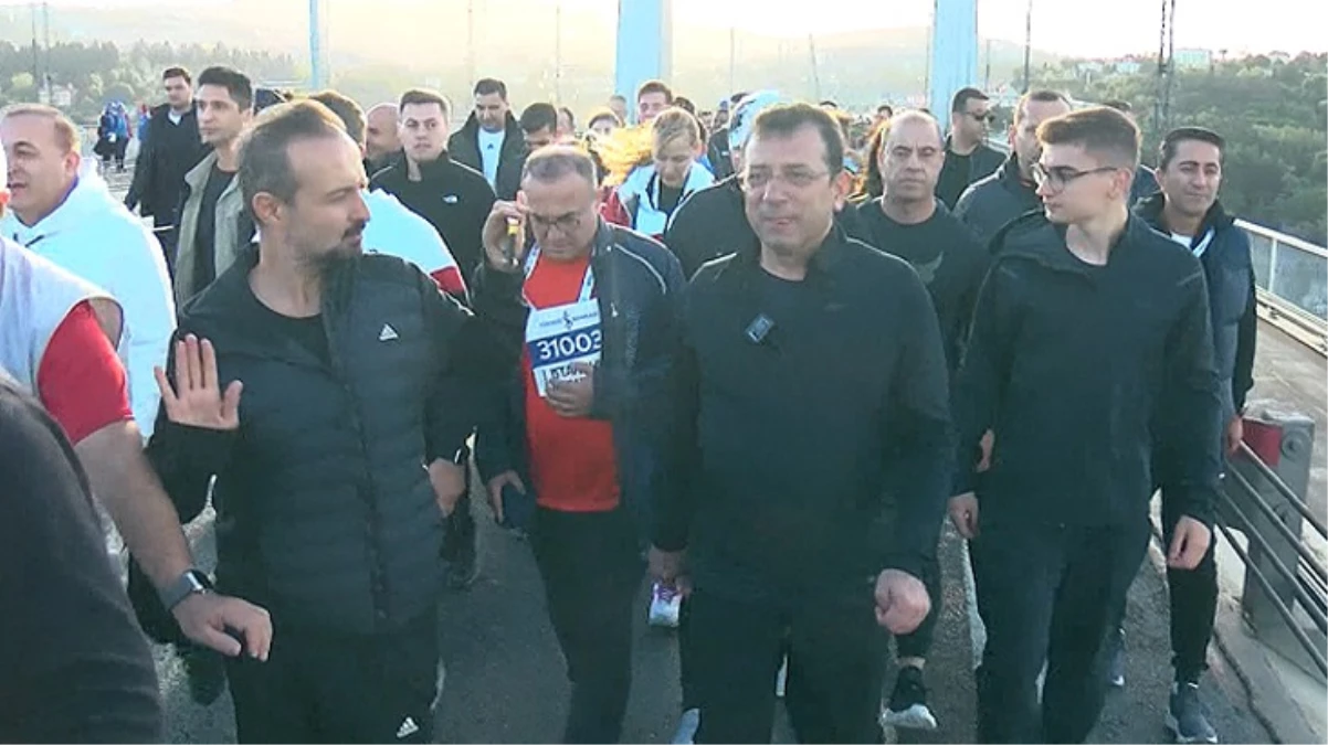 İstanbul Maratonu\'na katılan İmamoğlu\'na soruldu: Kılıçdaroğlu\'ndan helallik isteyecek misiniz?