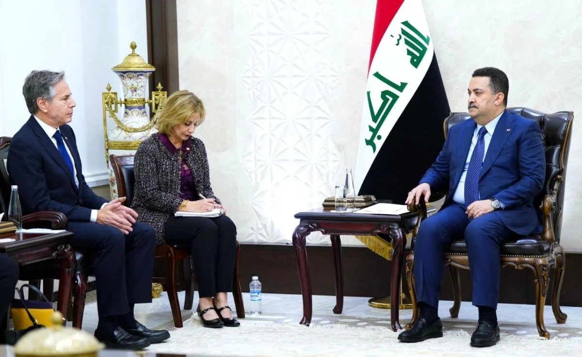 ABD Dışişleri Bakanı Blinken, sürpriz bir şekilde Irak\'a ziyarette bulundu