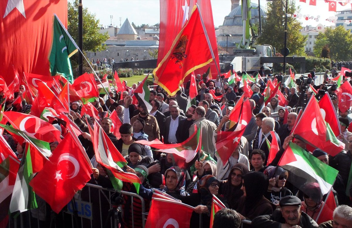 BBP Genel Başkanı Destici, Sivas\'ta Filistin\'e destek mitinginde konuştu Açıklaması