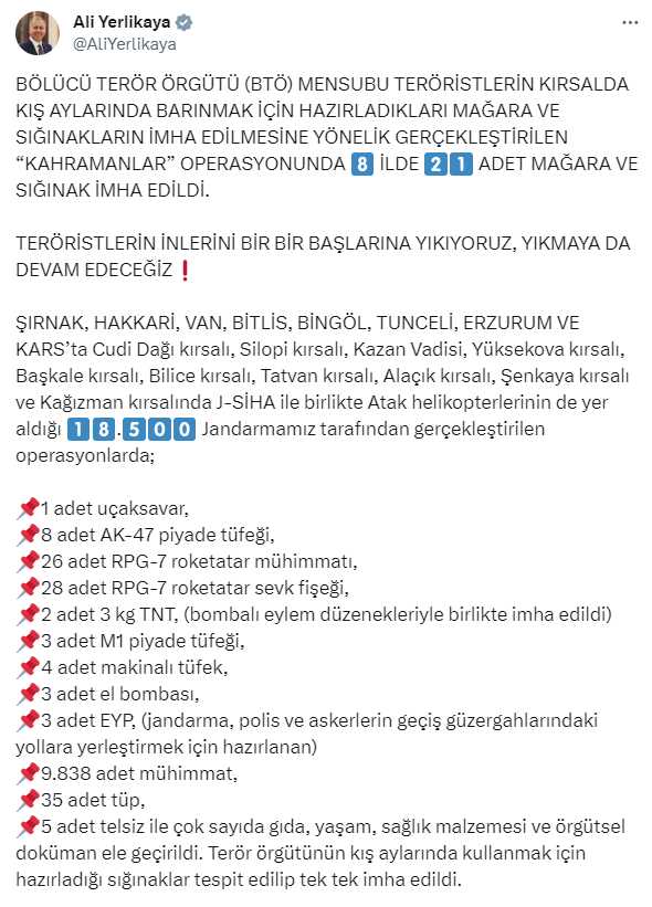 İçişleri Bakanı Yerlikaya İçişleri Bakanı Yerlikaya