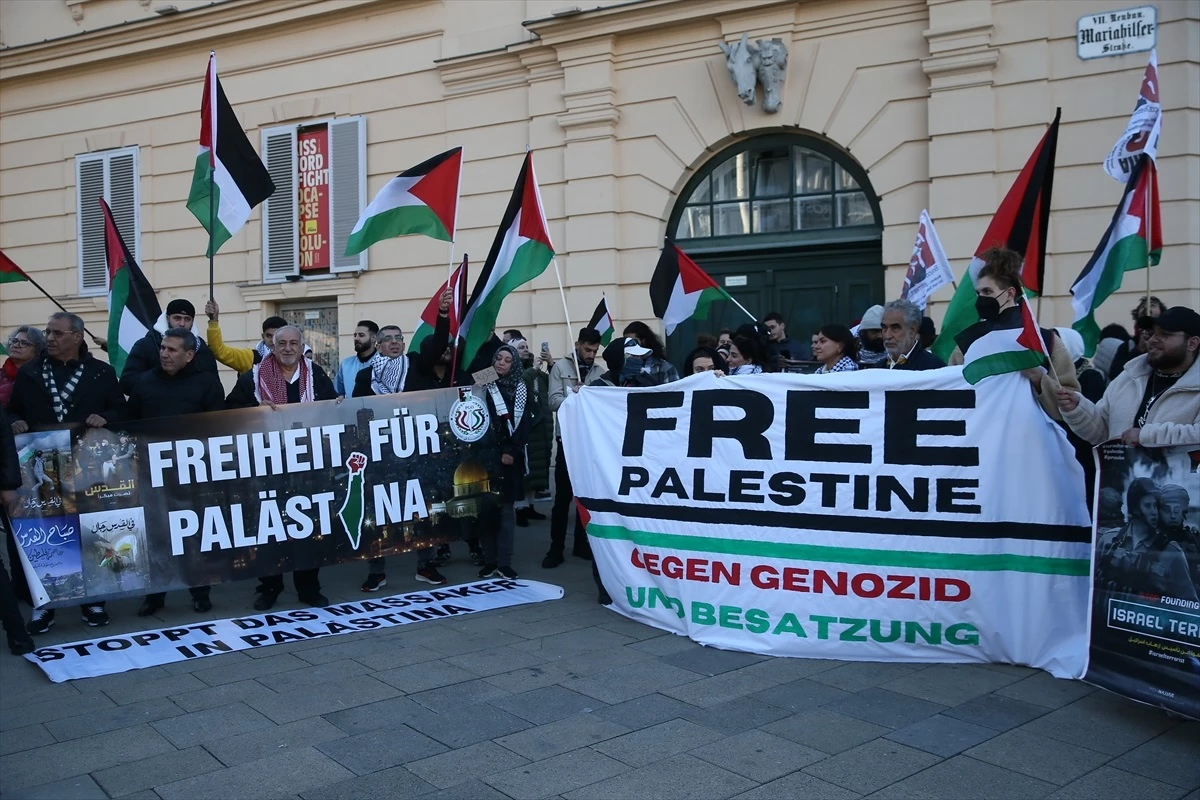 Viyana\'da İsrail karşıtı gösteriler düzenlendi