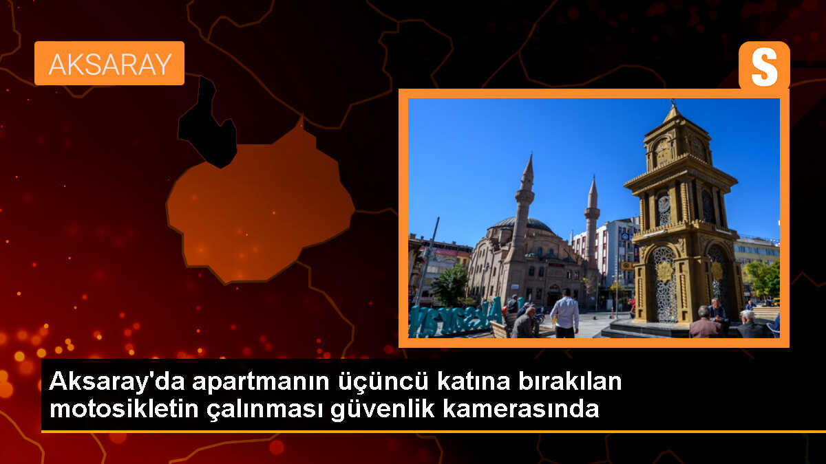 Aksaray\'da Apartmandan Motosiklet Hırsızlığı