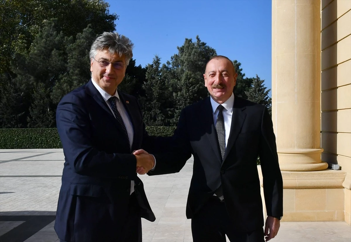 Azerbaycan Cumhurbaşkanı İlham Aliyev, Hırvatistan Başbakanı Andrej Plenkovic ile Mayın Temizliği Konusunda İşbirliği Görüştü