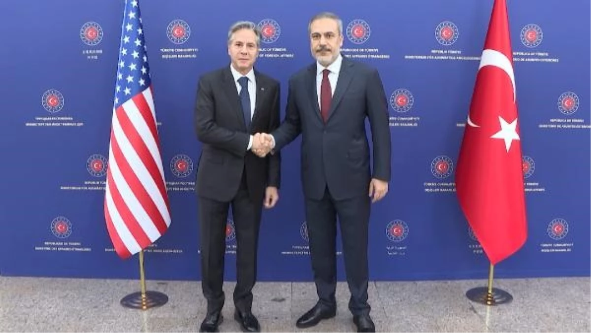 Bakan Fidan, ABD Dışişleri Bakanı Antony Blinken ile görüşüyor