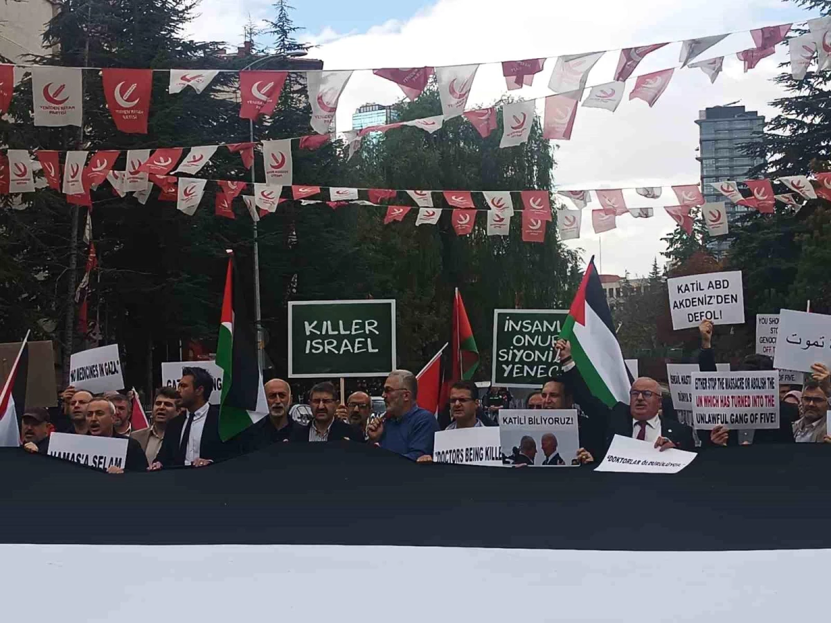 Dışişleri Bakanlığı Önünde Blinken ve İsrail Protestosu