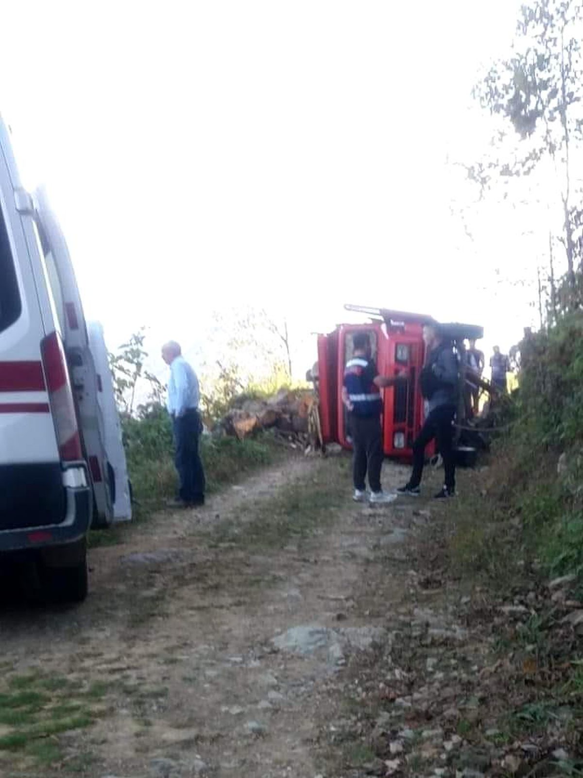 Giresun\'da devrilen kamyondaki 1 kişi öldü