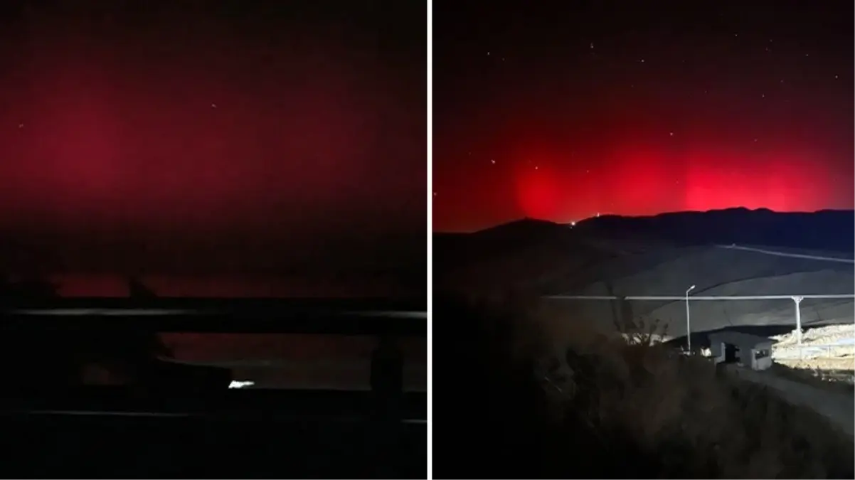 Norveç değil Türkiye! Kuzey ışıkları dün gece birçok kentimizde görsel şölen sundu