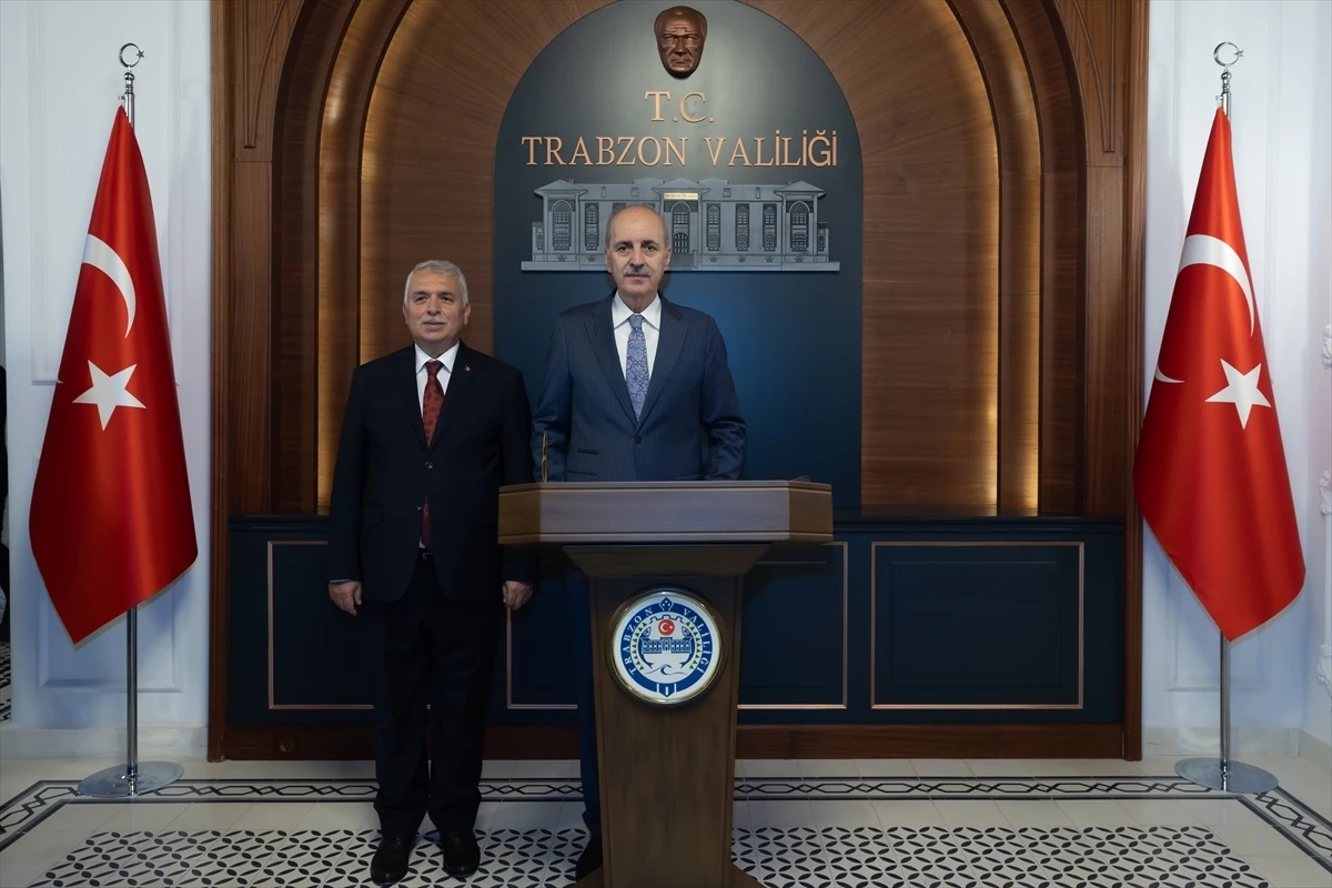 TBMM Başkanı Numan Kurtulmuş Trabzon Valiliği\'ni ziyaret etti