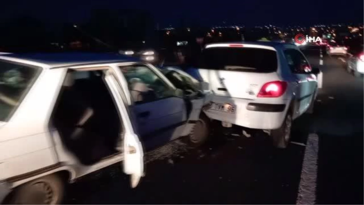 Tekirdağ\'da zincirleme trafik kazası: 2 yaralı