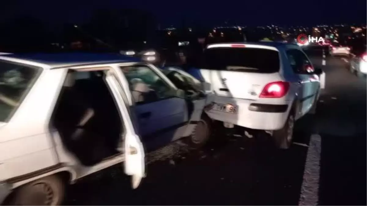 Tekirdağ\'da zincirleme trafik kazası: 2 yaralı