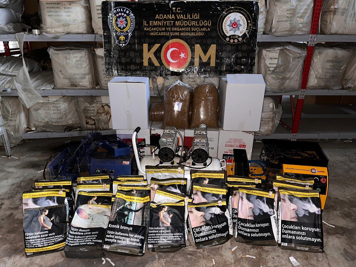 Adana\'da Kaçak Ürün Operasyonunda 14 Şüpheli Gözaltına Alındı