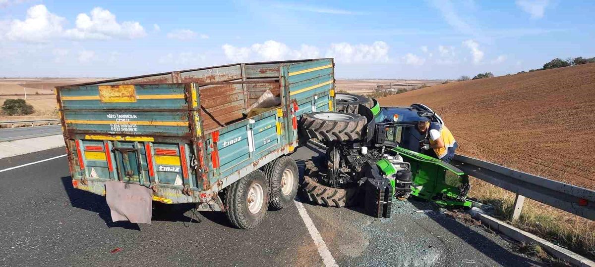 Tekirdağ\'da traktör kazasında sürücü hayatını kaybetti