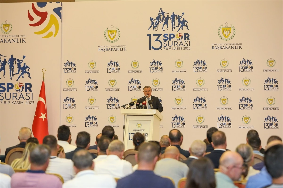 KKTC\'de düzenlenen 13. Spor Şurası\'na Gençlik ve Spor Bakanı Osman Aşkın Bak katıldı