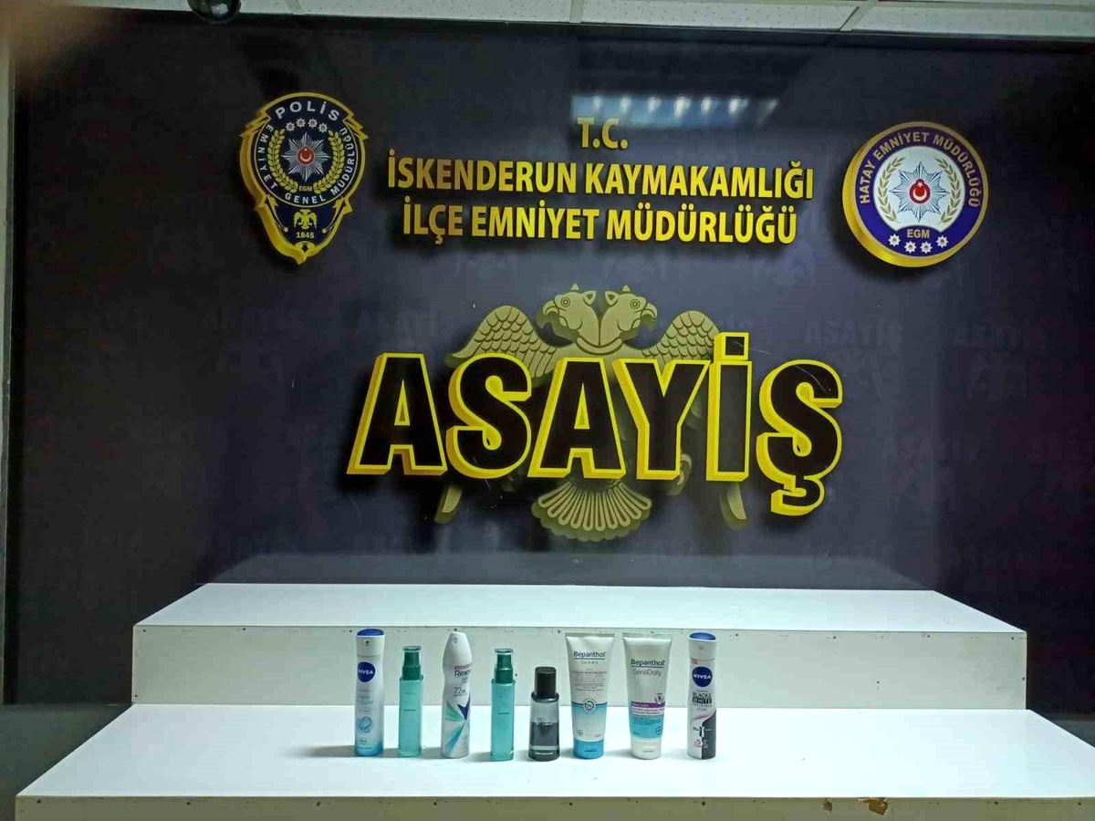 İskenderun\'da Kozmetik Ürün Hırsızı Yakalandı