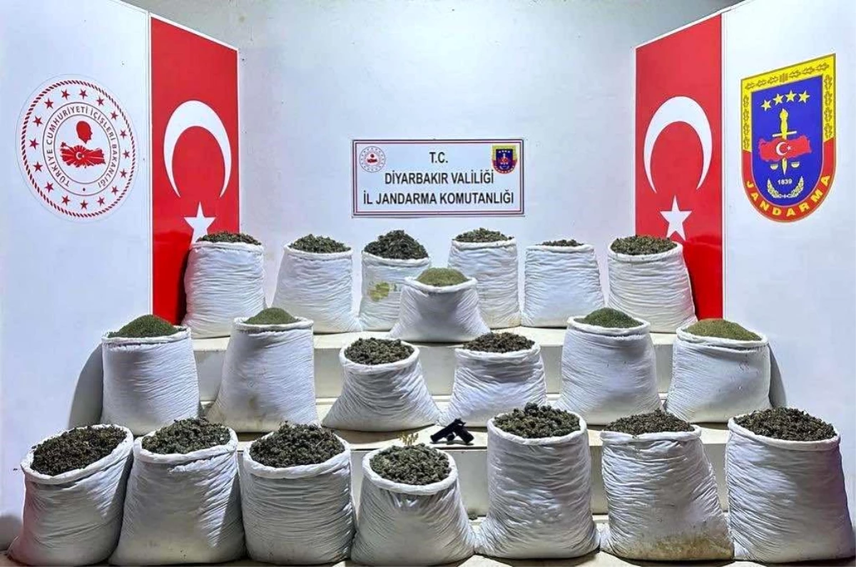 Diyarbakır\'da 914 kilogram esrar ele geçirildi: 2 gözaltı