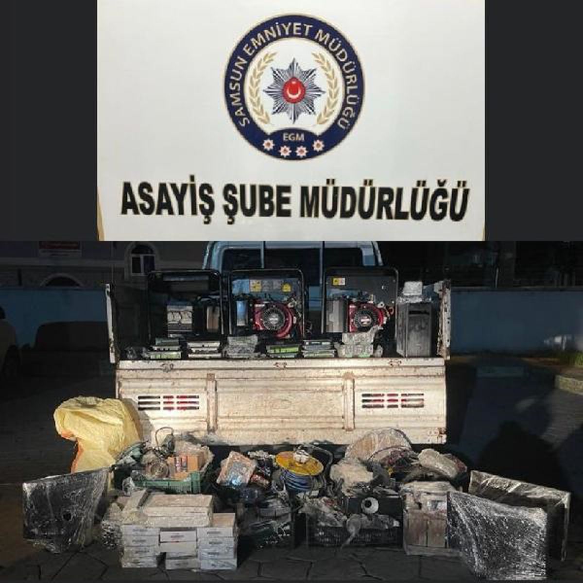 Samsun\'da 1 Milyon 100 Bin Liralık Hırsızlık Operasyonu