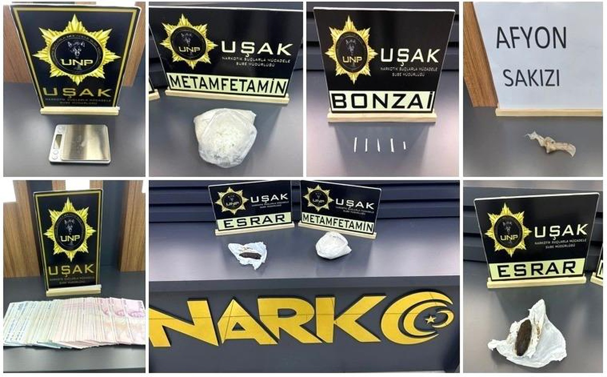 Uşak\'ta Uyuşturucu Ticareti Yapan 3 Şüpheli Tutuklandı
