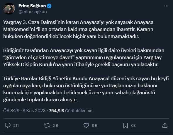 Yargıtay'ın Can Atalay ve AYM kararına siyasilerden peş peşe tepki geldi