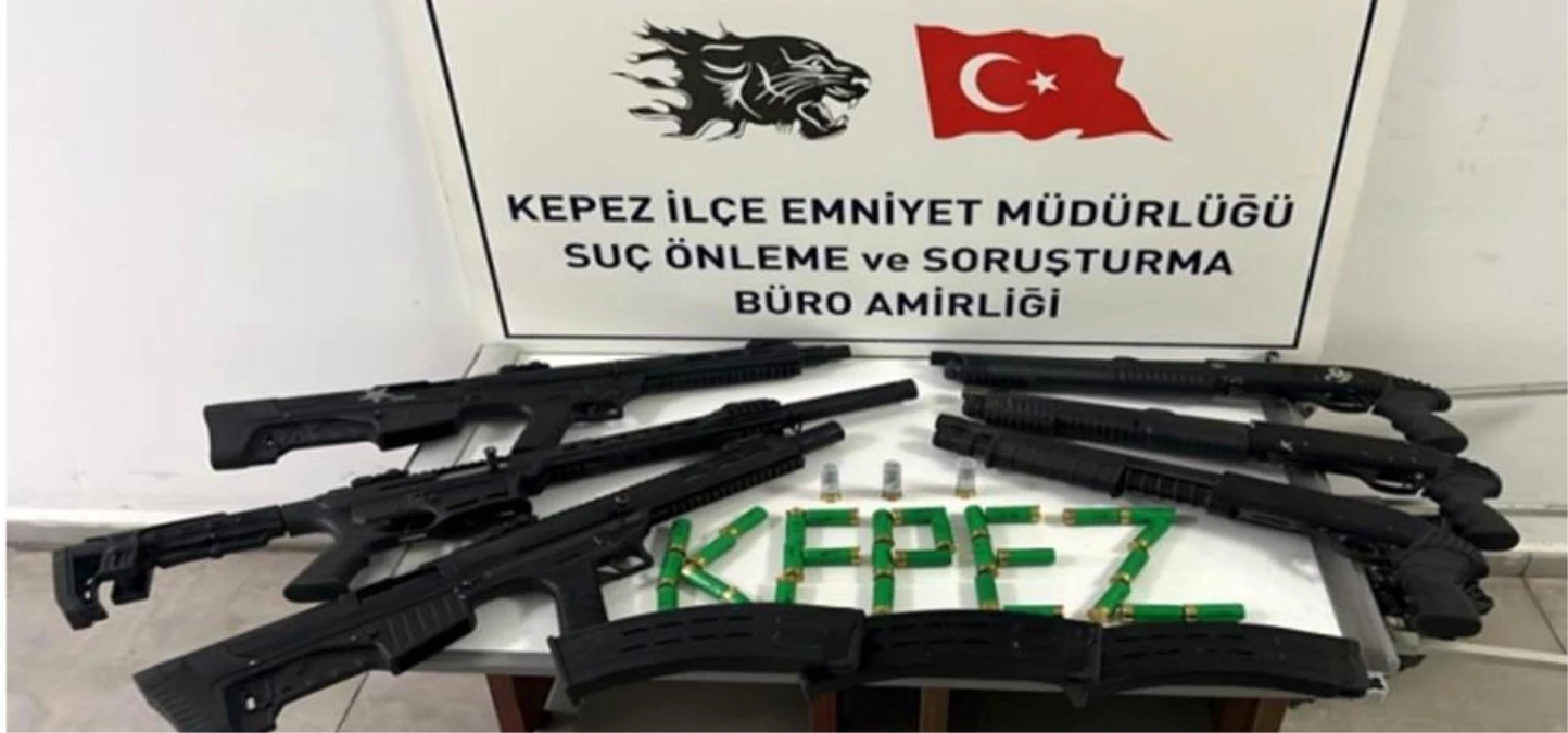 Antalya\'da yapılan operasyonda 18 kişi yakalandı, 6 adet pompalı tüfek ele geçirildi