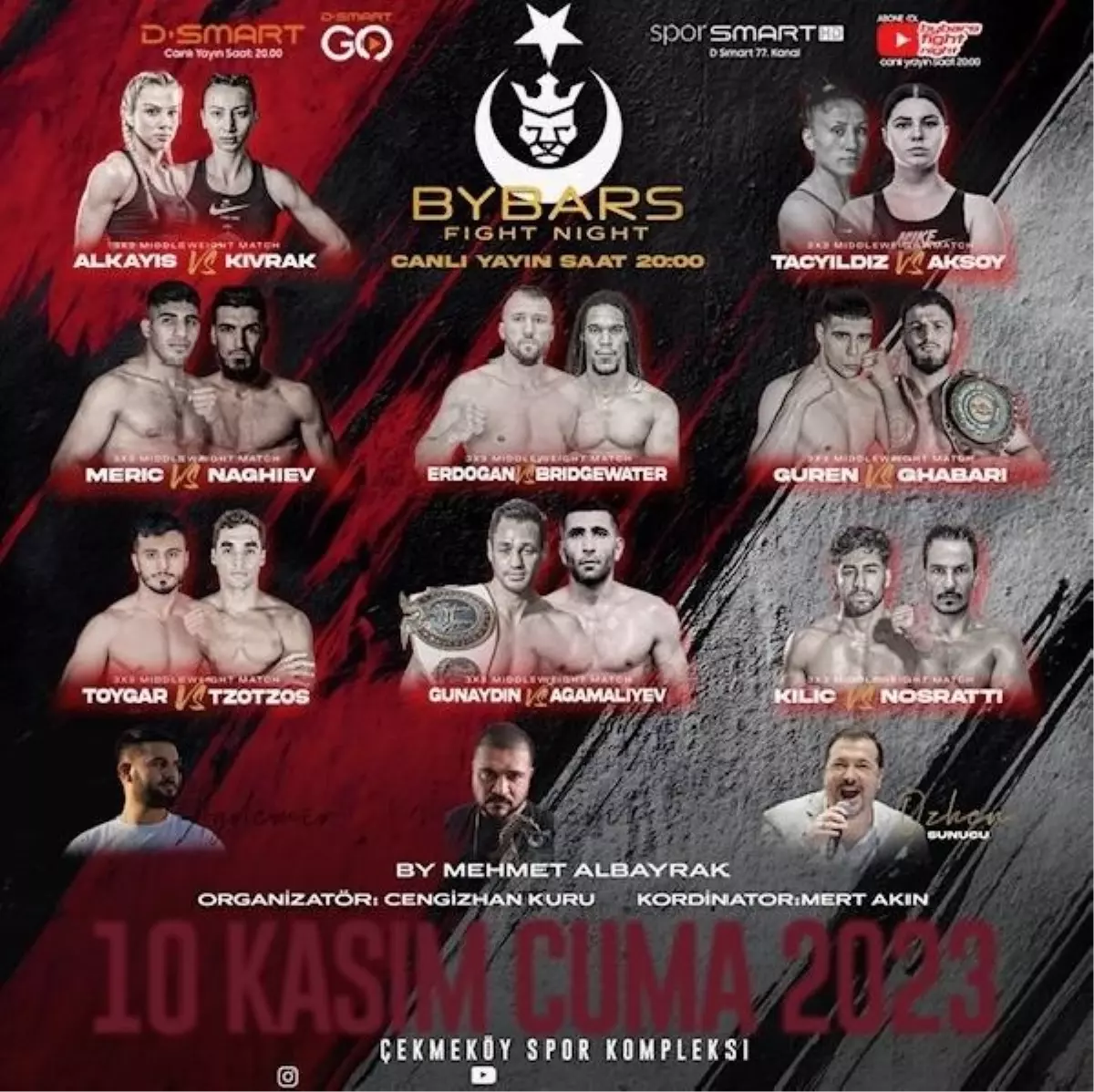 Bybars Fight Night: Türkiye ve dünyanın en iyileri bir araya geliyor