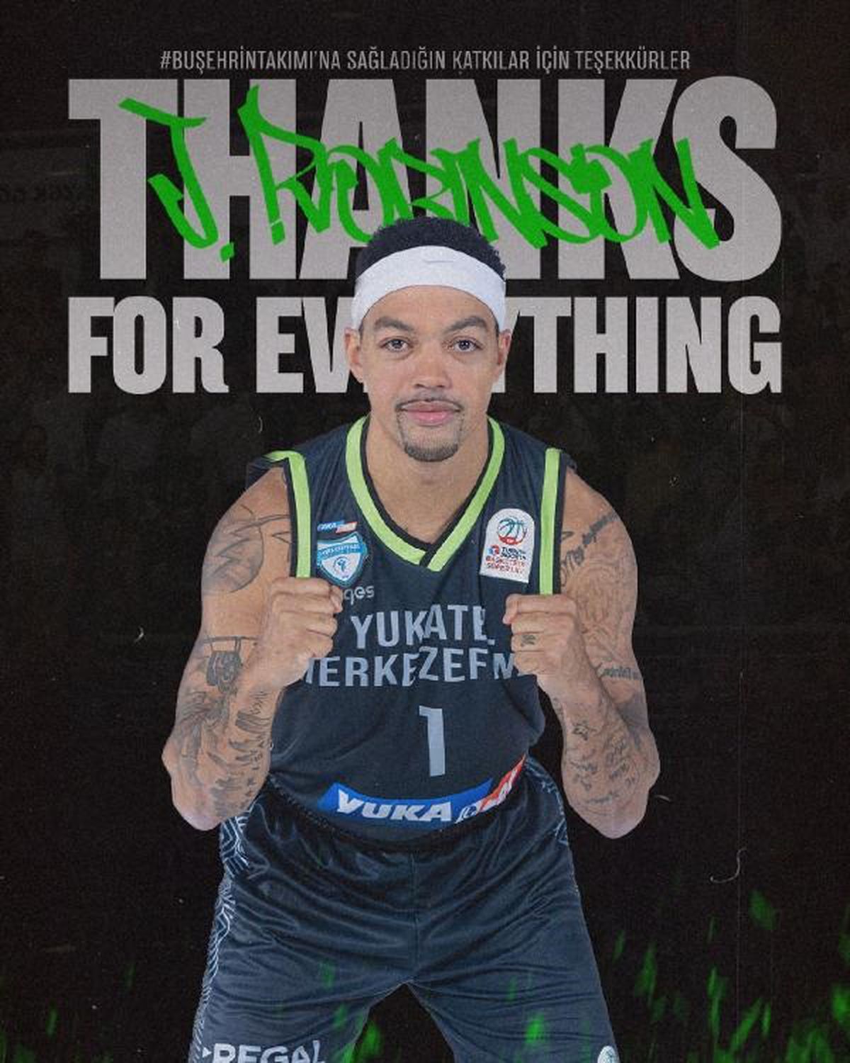 Merkezefendi Belediyesi Basket, Justin Robinson\'un sözleşmesini feshetti