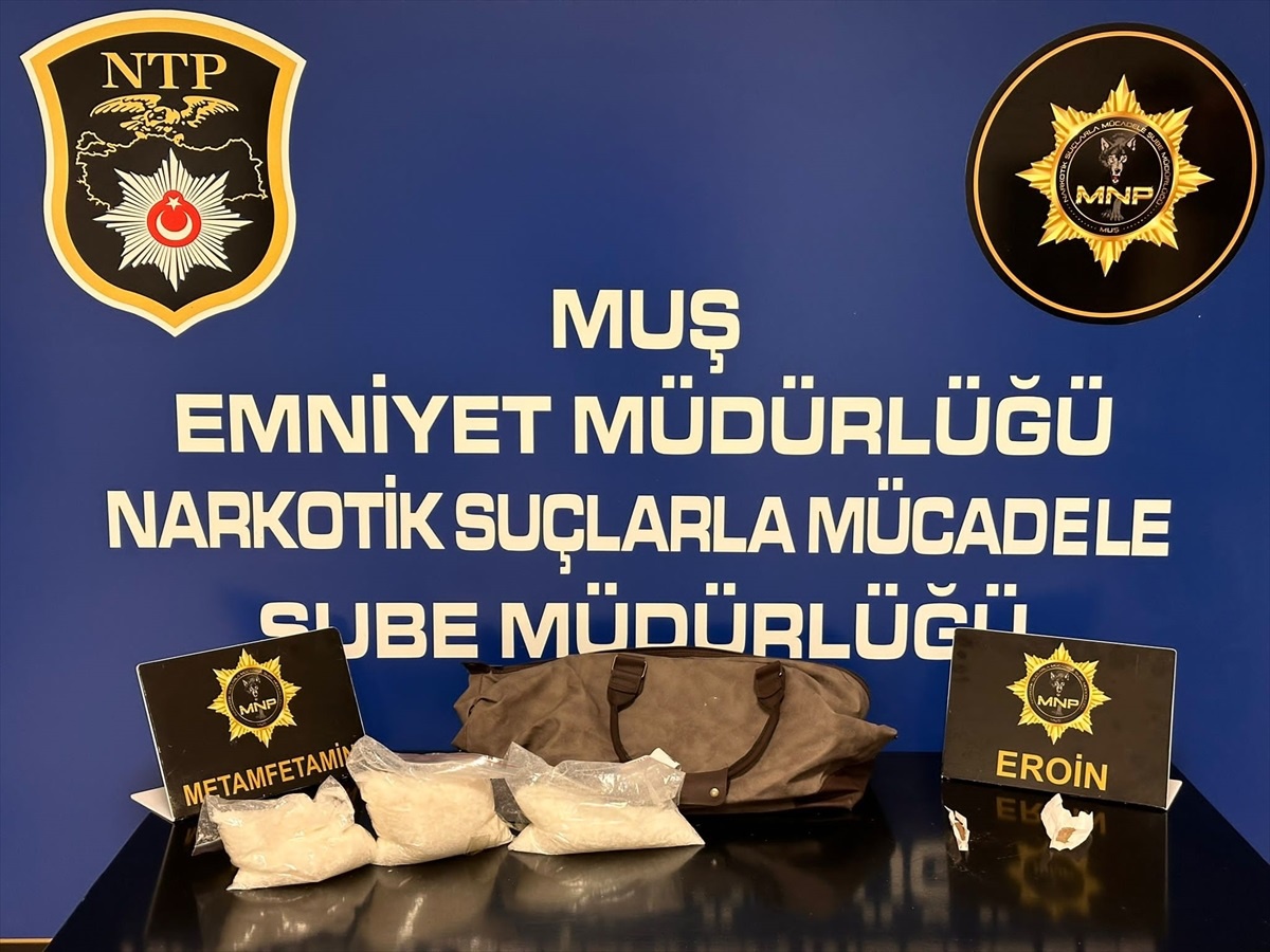 Muş\'ta Uyuşturucu Operasyonu: 3 Şüpheli Gözaltına Alındı