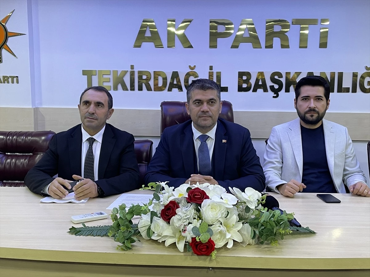 AK Parti Tekirdağ İl Başkanı Ali Gümüş: Yerel seçimlerde aday adaylarından talep edilecek bağış Gazze\'ye gönderilecek