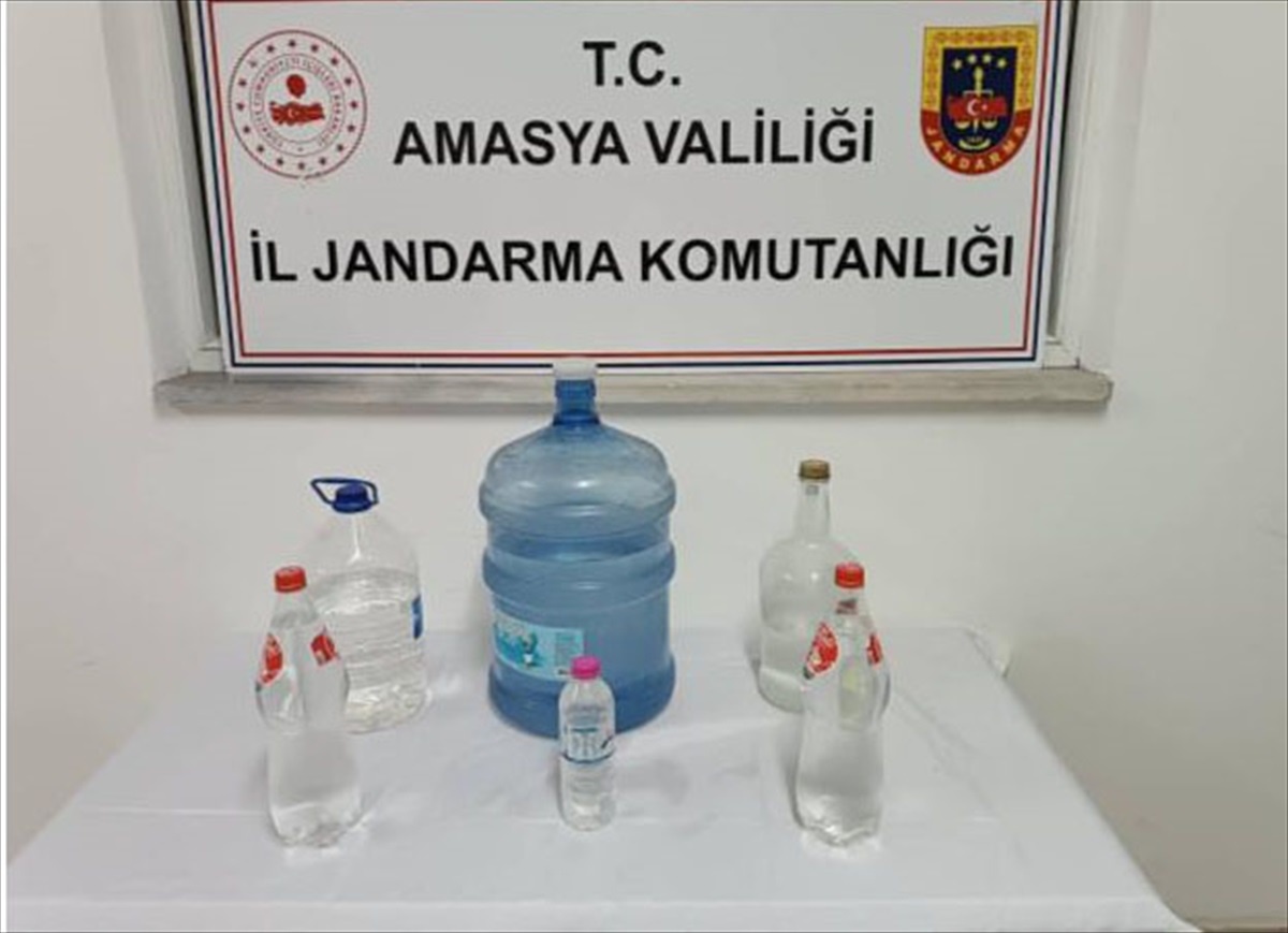 Amasya\'da 22 Litre Sahte İçki Ele Geçirildi