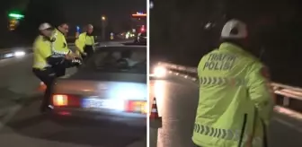 Aracını polisin üzerine sürdü, yakalanınca karısını bahane etti 