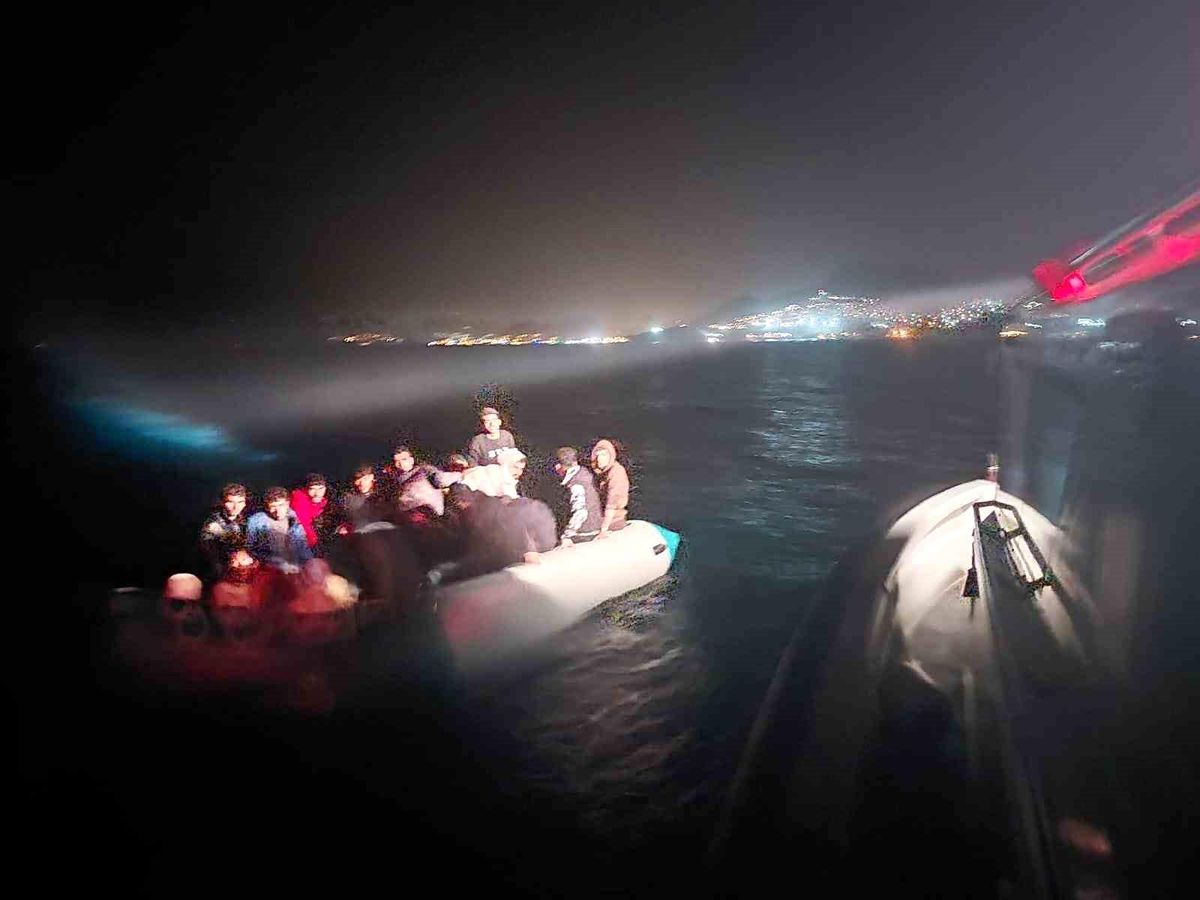 Bodrum\'da 5 operasyonda 87 düzensiz göçmen kurtarıldı