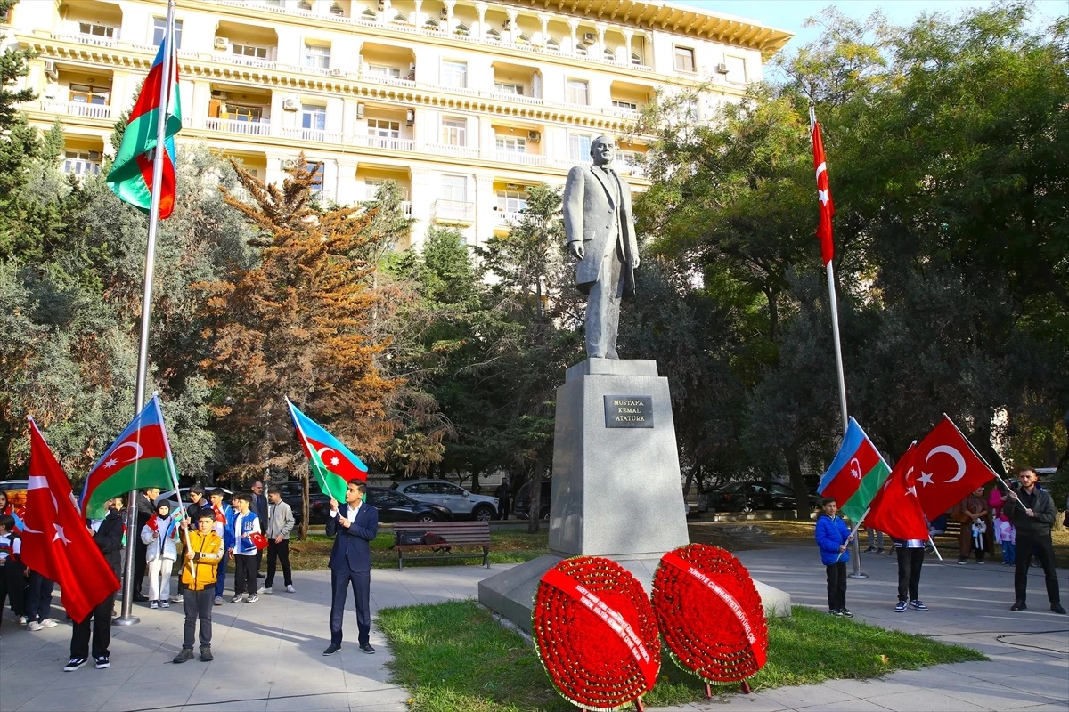 Büyük Önder Atatürk vefatının 85. yılında Azerbaycan\'da anıldı