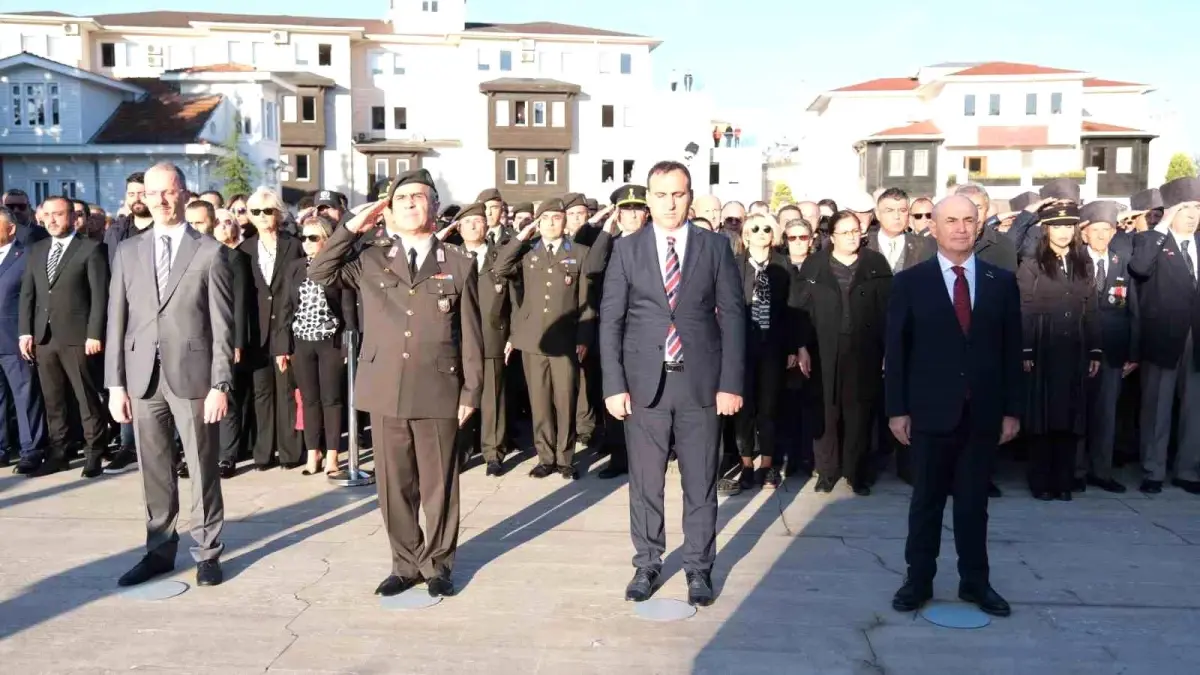 Atatürk\'ün ölüm yıl dönümü Büyükçekmece\'de törenle anıldı