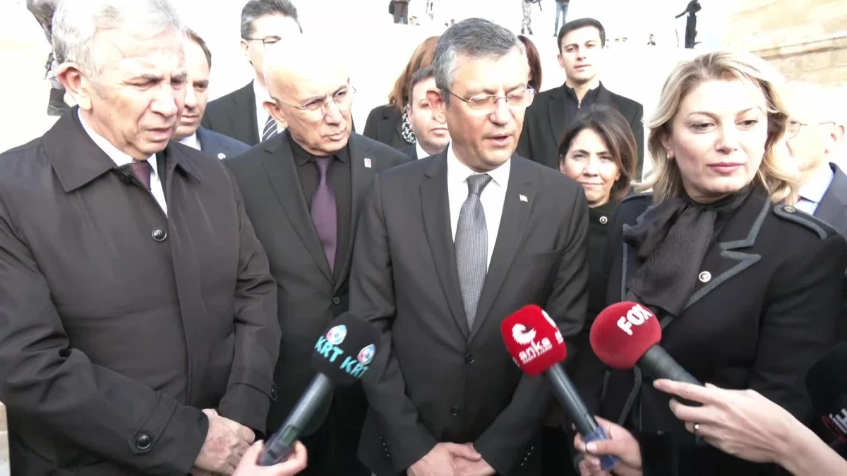 CHP Genel Başkanı Özgür Özel: Devletin tüm kademeleri ile temaslarımız olacak