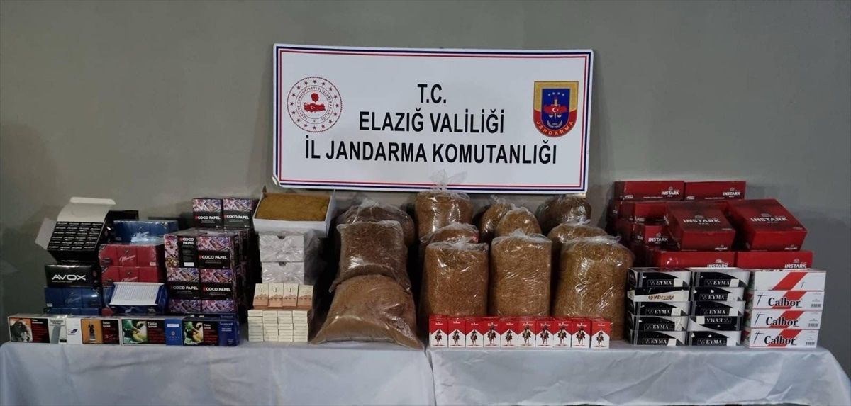 Elazığ\'da Gümrük Kaçağı Tütün Operasyonu