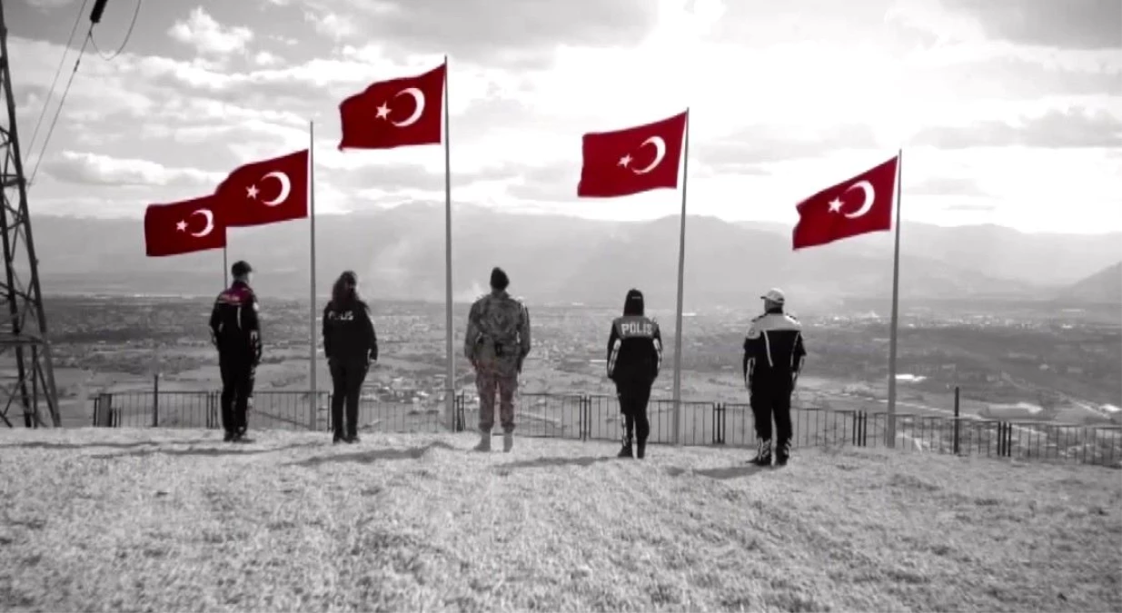 Erzincan Emniyet Müdürlüğü, Atatürk Portresi\'ni Görüntüleyen Klibi Paylaştı