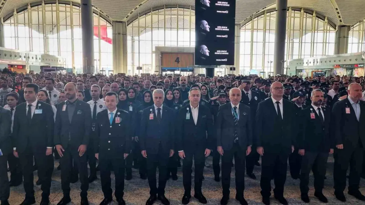 İstanbul Havalimanı\'nda Atatürk\'ü Anma Töreni Düzenlendi