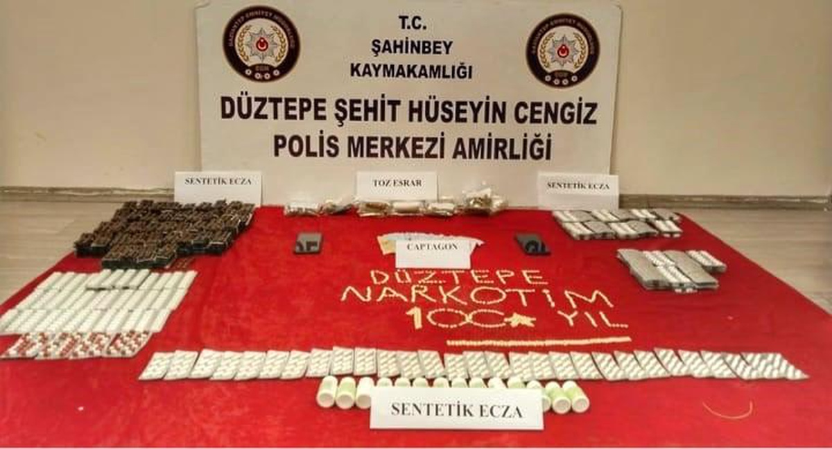 Gaziantep\'te Uyuşturucu Operasyonunda 7 Bin 692 Adet Hap Ele Geçirildi