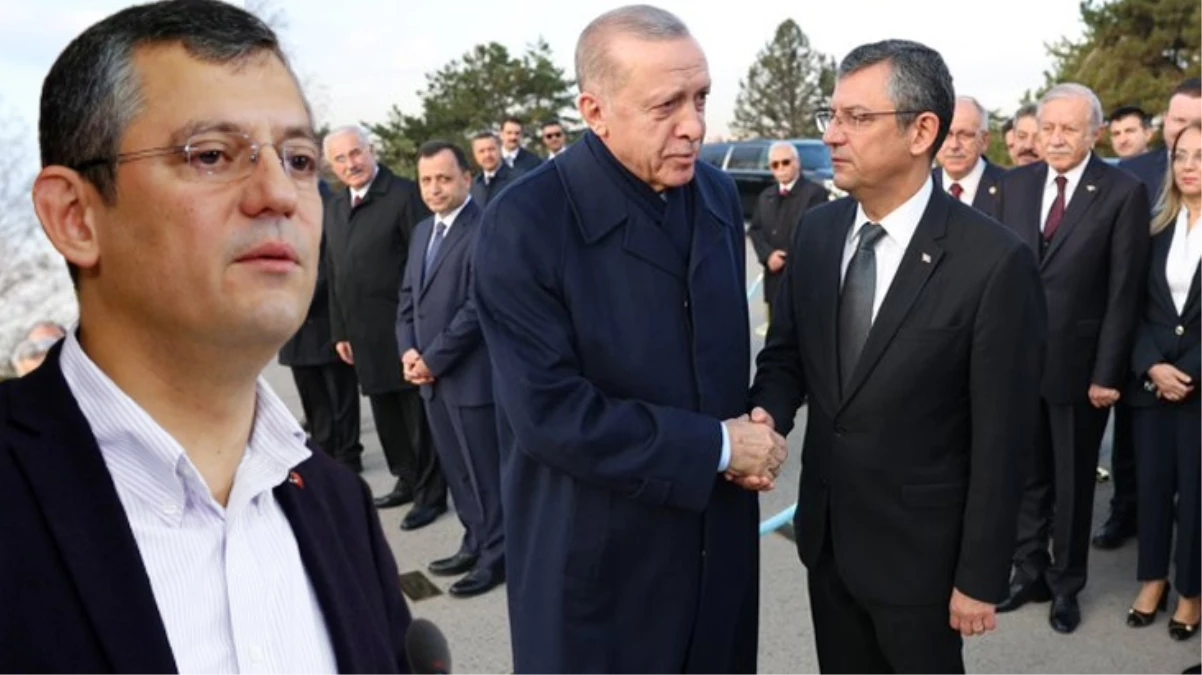 İlk kez Anıtkabir\'de tokalaştılar! Özgür Özel\'den \'\'Cumhurbaşkanı Erdoğan hayırlı olsun dileklerini iletti mi?\'\' sorusuna yanıt