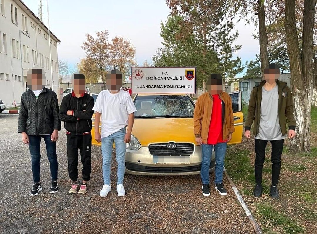 Erzincan\'da 5 düzensiz göçmen yakalandı