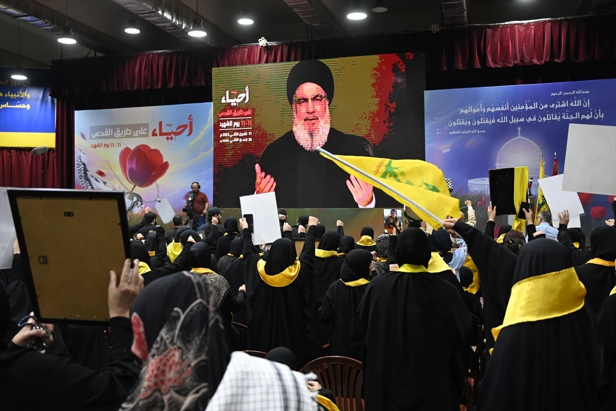 Hizbullah lideri Nasrallah: "İsrail\'e karşı ilk kez Burkan ve Katyuşa füzeleri kullanmaya başladık"
