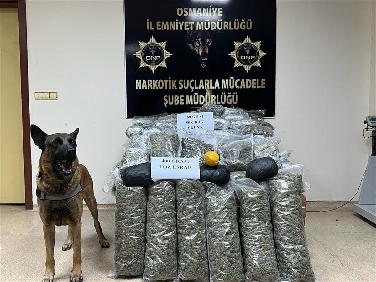 Osmaniye\'de 69 Kilo Sentetik Uyuşturucu Ele Geçirildi