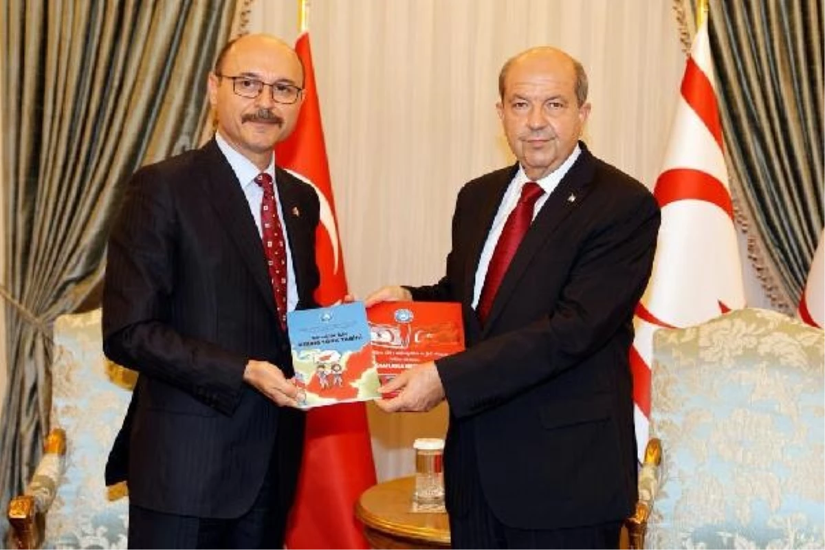 Türk Eğitim-Sen Genel Başkanı Talip Geylan, KKTC Cumhurbaşkanı Ersin Tatar\'ı ziyaret etti