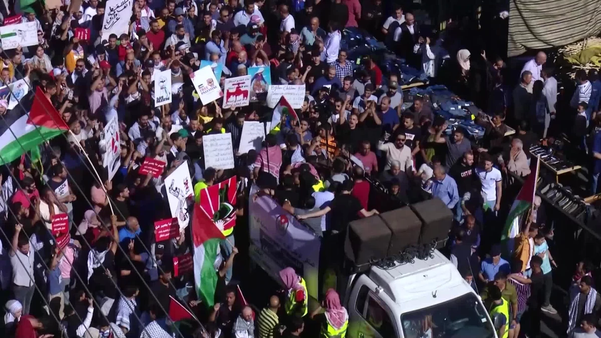 Ürdün\'de İsrail\'e karşı protestolar