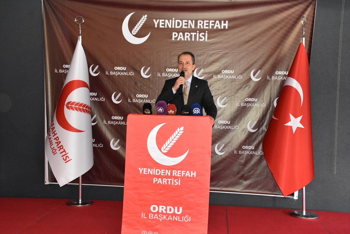 Yeniden Refah Partisi Genel Başkanı Erbakan, Ordu\'da konuştu Açıklaması