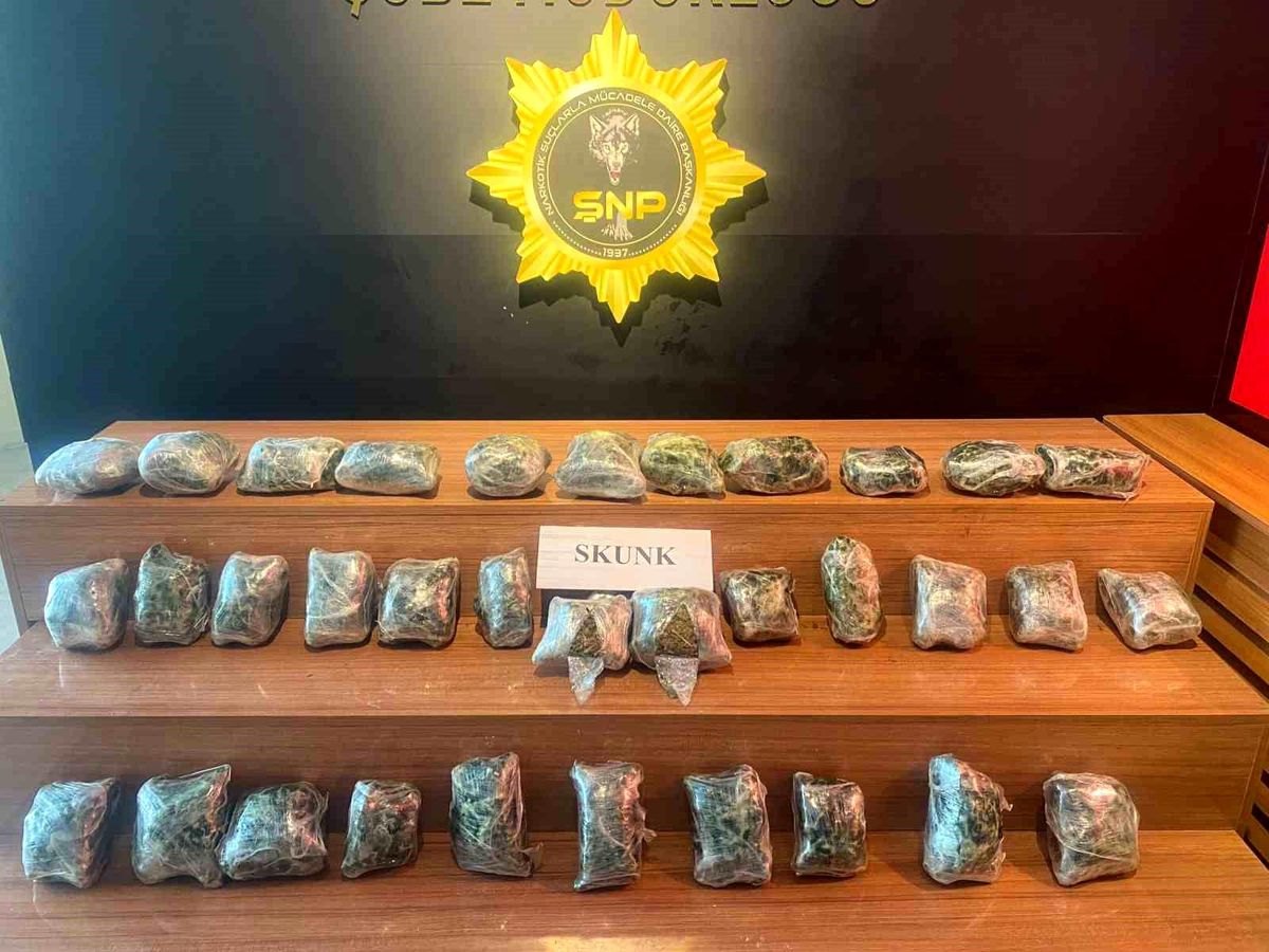 Şanlıurfa\'da 21 Kilo Skunk Ele Geçirildi