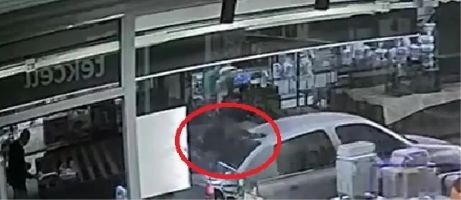 Mersin'de Otomobilin Üstüne Adaklık Keçi Düştü