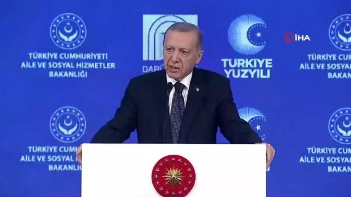 Cumhurbaşkanı Erdoğan: "Darülaceze ayrım yapmadan tüm düşkünlere kucak açan sembol bir kurumdur"