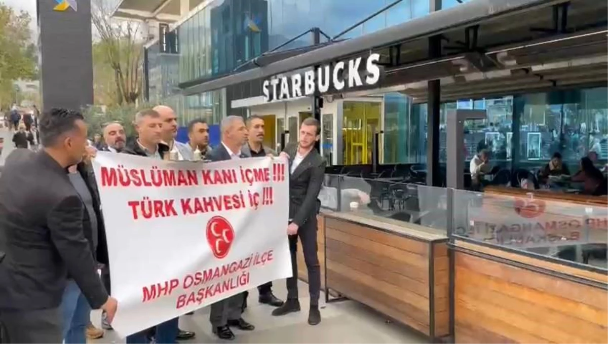 MHP Osmangazi İlçe Başkanlığı, Starbucks\'a Türk Kahvesi İçmeye Davet Ediyor