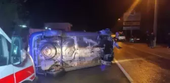Orhangazi'de yağış nedeniyle kaza: 2 yaralı